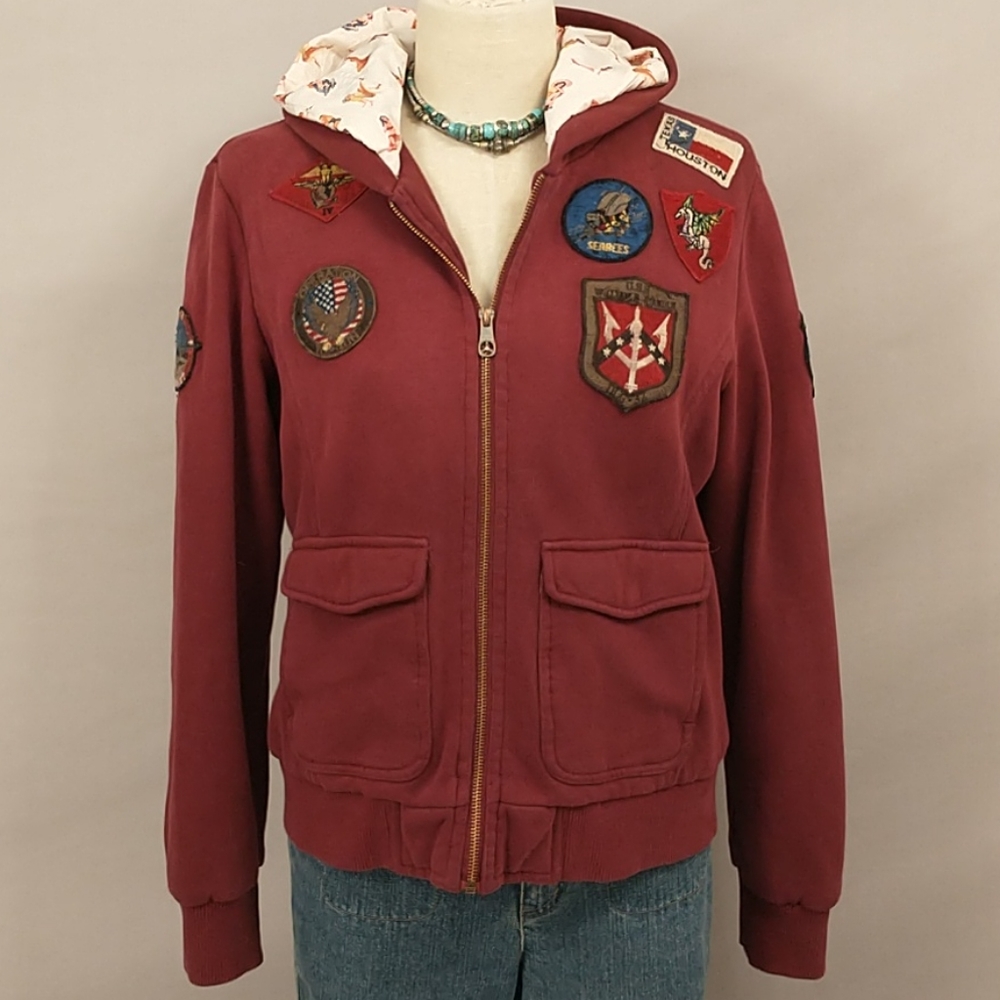 Top Gun Hoodie Sweatshirt Patches Seabee Tomcat +